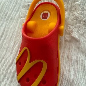 McDonald's Red and Yellow Kids Croc Keychain